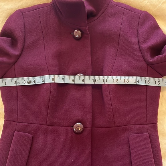J. Crew Plum Coat with Thinsulate Size 2P - Picture 12 of 13